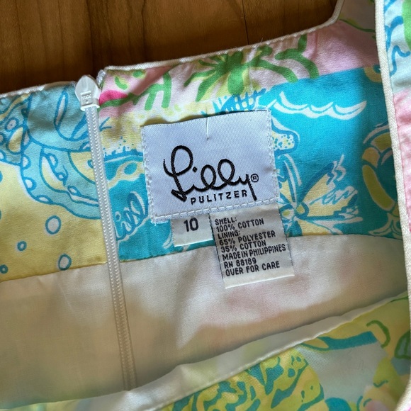 Lilly Pulitzer Krista Y2K Millenium Patchwork Print Sleeveless Dress 10 - Picture 3 of 7